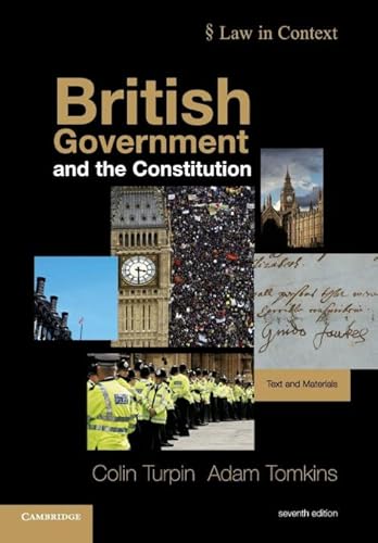 Stock image for British Government and the Constitution (Law in Context) for sale by AwesomeBooks
