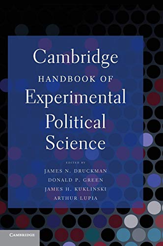 9780521192125: Cambridge Handbook of Experimental Political Science