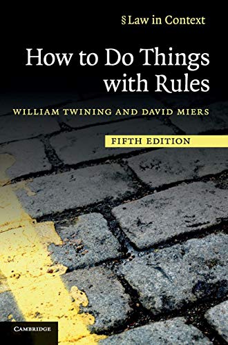 Beispielbild fr HOW TO DO THINGS WITH RULES (LAW IN CONTEXT) zum Verkauf von Basi6 International