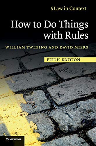 Imagen de archivo de HOW TO DO THINGS WITH RULES (LAW IN CONTEXT) a la venta por Basi6 International