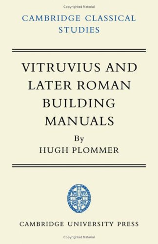 9780521201414: Vitruvius and Later Roman Building Manuals (Cambridge Classical Studies)