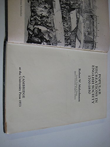Stock image for Popular Recreations in English Society 1700-1850 for sale by ThriftBooks-Atlanta