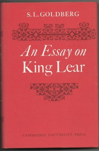 Imagen de archivo de An Essay on King Lear a la venta por Better World Books: West