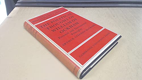 Stock image for Political Thought of William of Ockham: Personal and Institutional Principles for sale by Village Booksmith