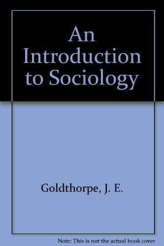 9780521203388: An Introduction to Sociology