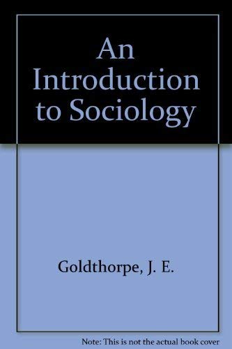 Stock image for An Introduction to Sociology for sale by Phatpocket Limited