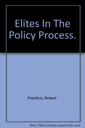 Imagen de archivo de Elites in the Policy Process a la venta por BookDepart