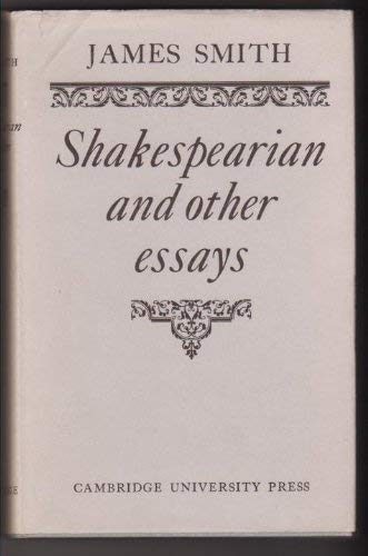 Stock image for Shakespearian and Other Essays for sale by Better World Books Ltd