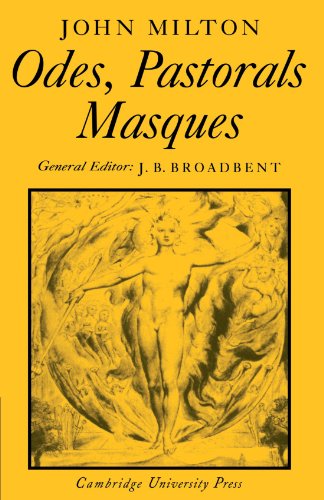 9780521204569: Odes, Pastorals, Masques (Cambridge Milton Series for Schools and Colleges)