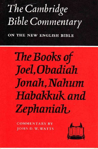 Beispielbild fr The Books of Joel, Obadiah, Jonah, Naham, Habakkuk and Zephaniah zum Verkauf von Better World Books