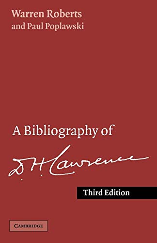 A Bibliography of D. H. Lawrence (9780521206624) by Roberts, Warren; Poplawski, Paul
