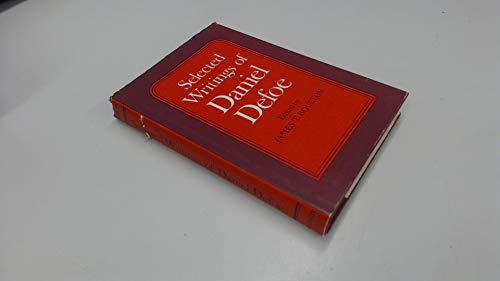 Stock image for Selected Writings of Daniel Defoe for sale by Harry Alter