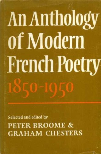 Stock image for Anthology Modern French Poetry, 1850-1950 for sale by Better World Books