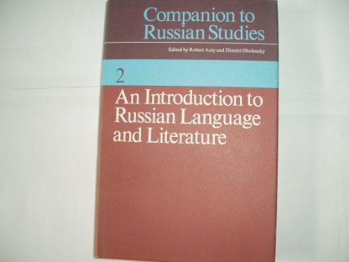 Stock image for Companion to Russian Studies: Volume 2, an Introduction to Russian Language and Literature for sale by ThriftBooks-Atlanta