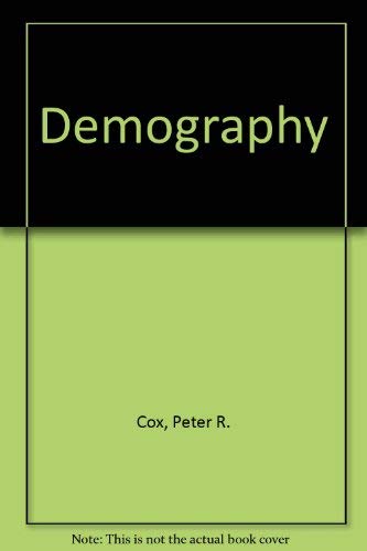 Stock image for Demography for sale by Anybook.com