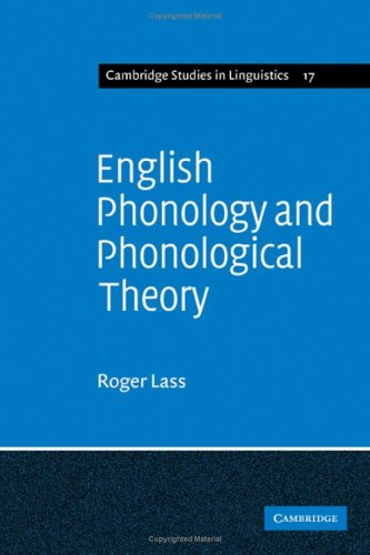 Beispielbild fr English Phonology and Phonological Theory : Synchronic and Diachronic Studies zum Verkauf von Better World Books