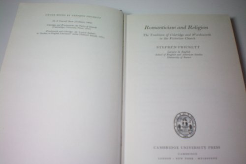9780521210720: Romanticism and Religion: The Tradition of Coleridge and Wordsworth in the Victorian Church