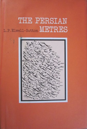 Beispielbild fr the persian metres zum Verkauf von Antiquariat Walter Nowak