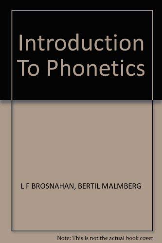 9780521211000: Introduction to Phonetics