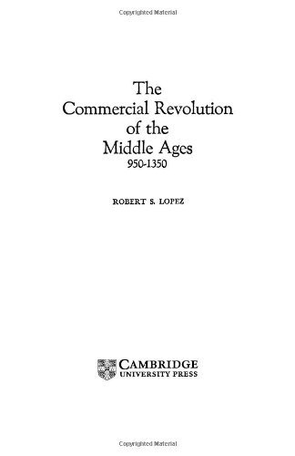 9780521211116: The Commercial Revolution of the Middle Ages, 950–1350