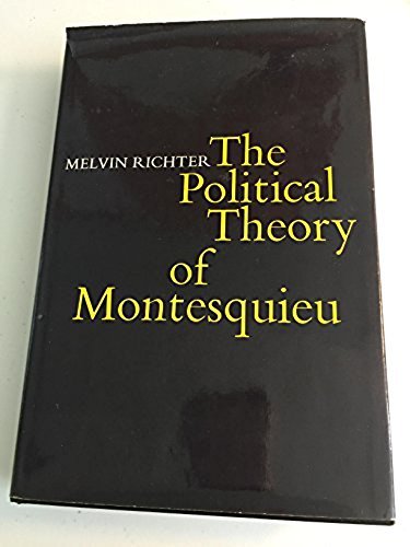 9780521211567: The Politcal Theory of Montesquieu