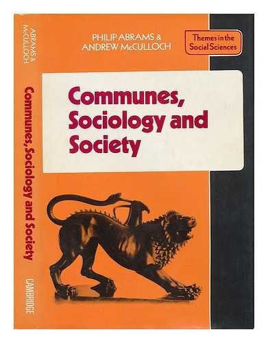 Stock image for Communes, Sociology and Society for sale by Better World Books