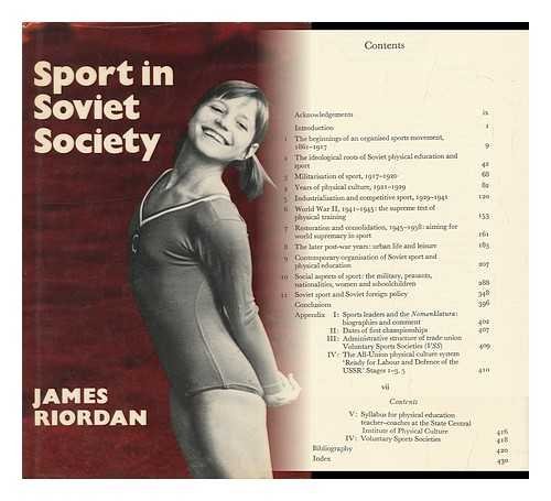 Beispielbild fr Sport in Soviet Society : Development of Sport and Physical Education in Russia and the USSR zum Verkauf von Better World Books