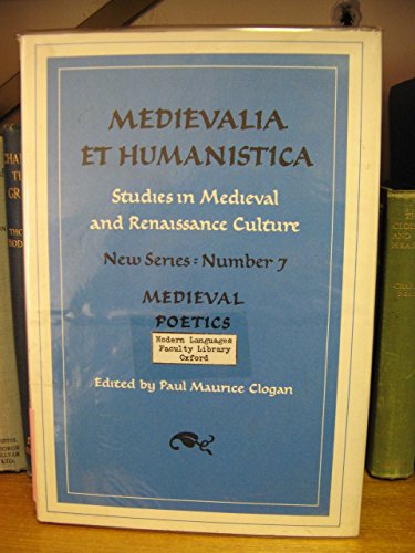 Medievalia Et Humanistica 7 Studies in the Medieval and Renaissance Culture