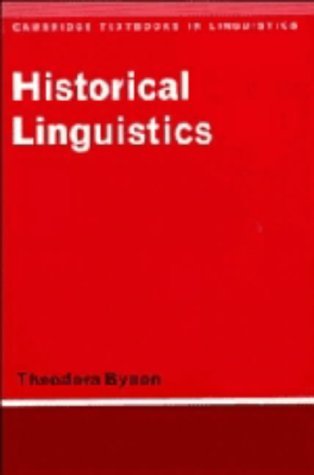 Beispielbild fr Historical Linguistics zum Verkauf von Better World Books