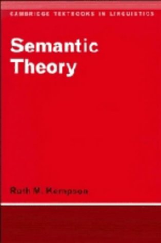 Stock image for Semantic Theory. for sale by Plurabelle Books Ltd