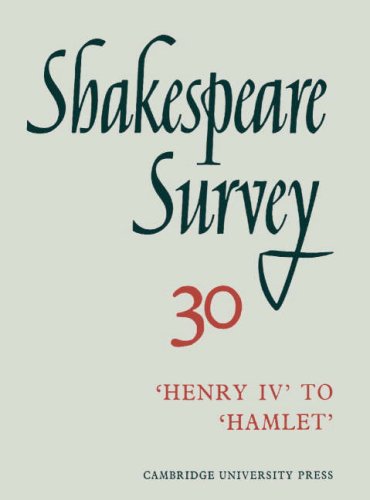 Stock image for Shakespeare Survey (Volume 30; Henry IV to Hamlet) for sale by Anybook.com
