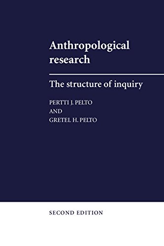 Stock image for ANTHROPOLOGICAL RESEARCH: THE STRUCTURE OF INQUIRY. for sale by de Wit Books