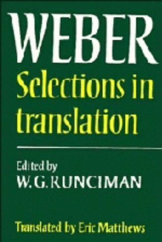 Max Weber: Selections in Translation (9780521217576) by Weber, Max