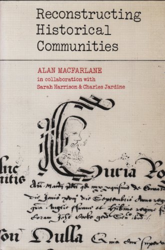 Imagen de archivo de Reconstructing Historical Communities a la venta por Better World Books: West