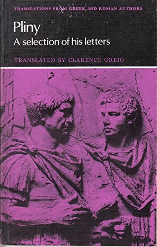 9780521219785: Pliny: A Selection of his Letters (Translations from Greek and Roman Authors)