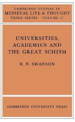 Universities, Academics and the Great Schism (Cambridge Studies in Medieval Life and Thought: Thi...