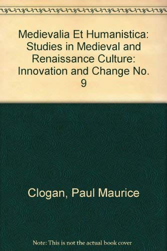Beispielbild fr Medievalia Et Humanistica: Studies in Medieval and Renaissance Culture zum Verkauf von Better World Books