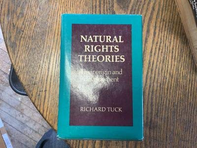 Beispielbild fr Natural Rights Theories: Their Origin and Development zum Verkauf von Anybook.com