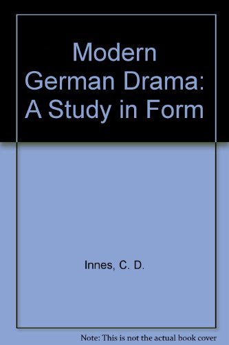 Stock image for Modern German Drama: A Study in Form for sale by Mispah books