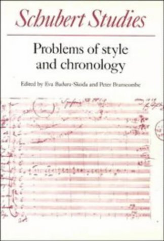 9780521226066: Schubert Studies: Problems of Style and Chronology