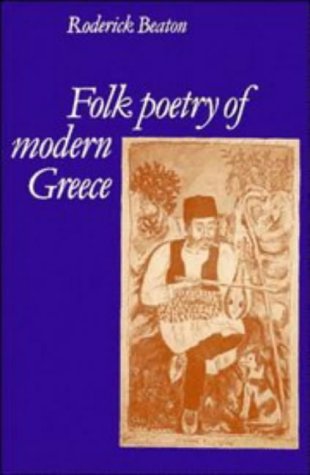 Imagen de archivo de Folk Poetry of Modern Greece a la venta por art longwood books