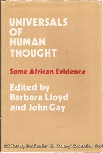 Stock image for Universals of Human Thought : Some African Evidence for sale by Manchester By The Book