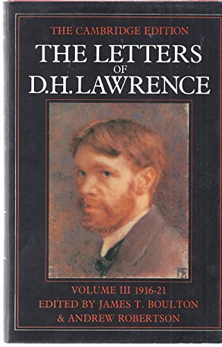 Stock image for The Letters of D. H. Lawrence Vol. 3 : October 1916-June 1921 for sale by Better World Books