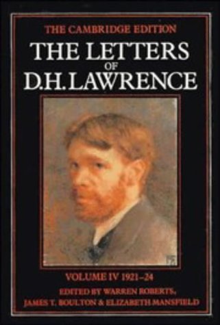 Stock image for The Letters of D. H. Lawrence : June 1921- March 1924 Volume IV for sale by Lady Lisa's Bookshop