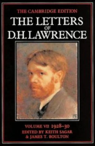Imagen de archivo de The Letters of D. H. Lawrence Vol. 7 : November 1928-February 1930 a la venta por Better World Books