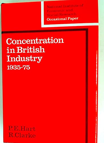 Beispielbild fr Concentration in British Industry, 1935-1975 zum Verkauf von PsychoBabel & Skoob Books