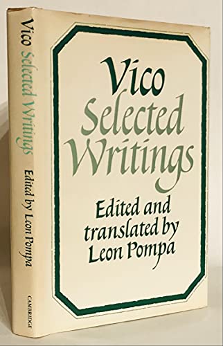 Stock image for VICO selected writings for sale by Gian Luigi Fine Books