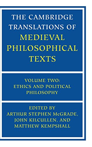 9780521236256: The Cambridge Translations of Medieval Philosophical Texts: Volume 2, Ethics and Political Philosophy