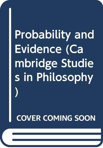 9780521237581: Probability and Evidence