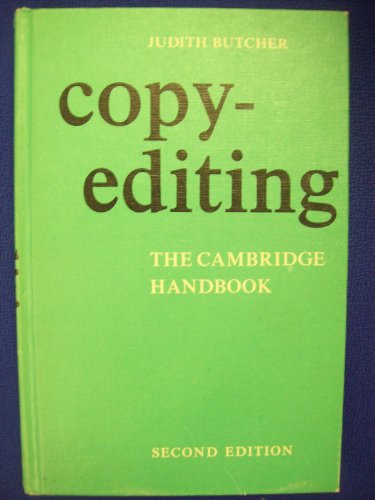 Stock image for Copy-Editing: The Cambridge Handbook for sale by WorldofBooks